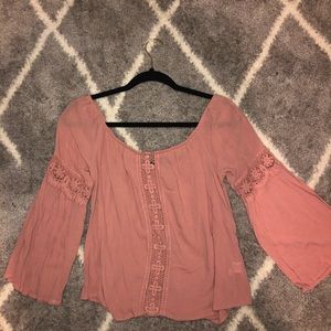 Off the shoulder lace top